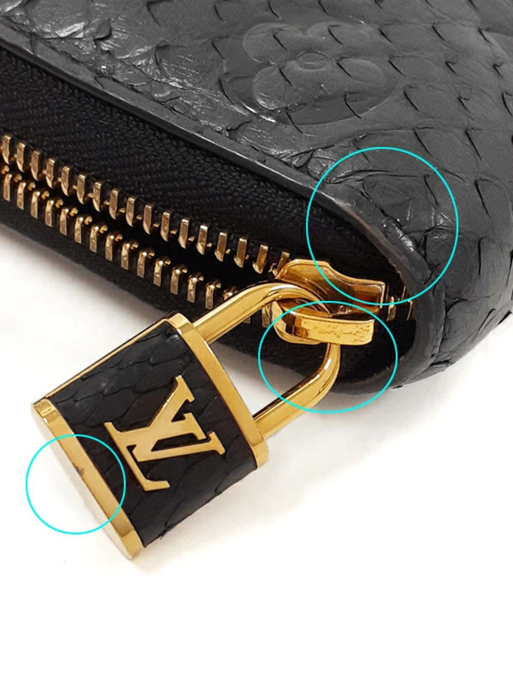 Louis Vuitton Monogram Python Zippy Wallet Round Zipper Long - Picture 5 of 5